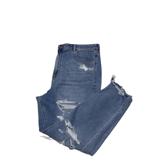 American Eagle curvy mom jeans distressed size 18 long - Picture 1 of 7